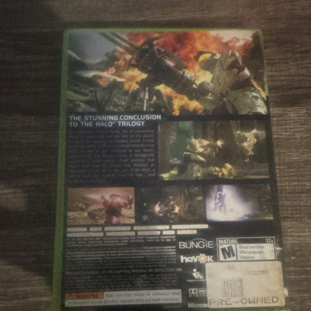 Halo 3 Microsoft Xbox 360 Game Manual Included Microsoft Game Studios 2007 NTSC